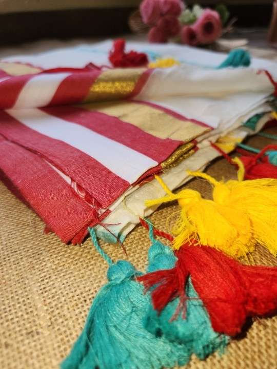 AANYA-STRIPE MUL COTTON SAREE